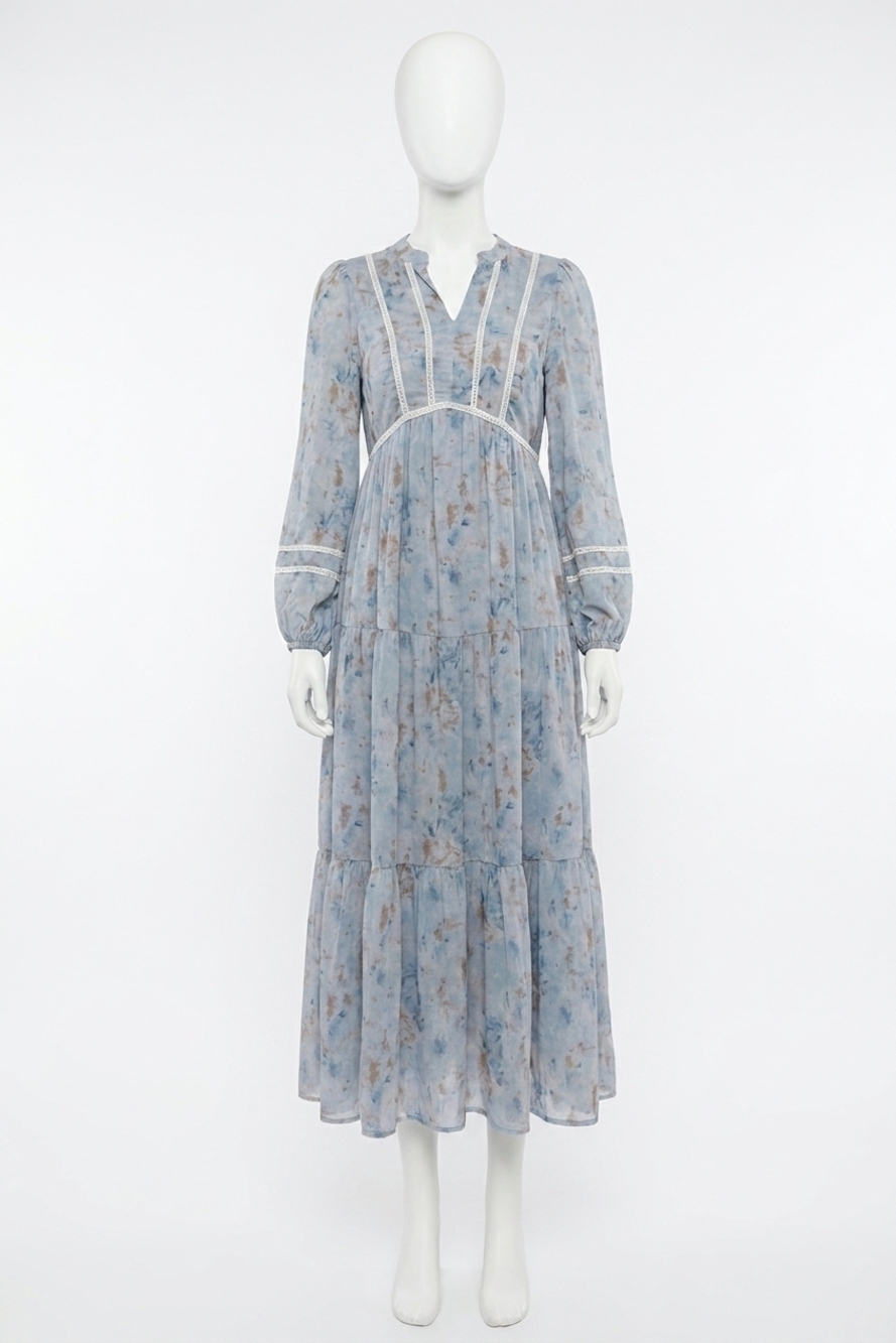 NEW POLAGRAM tami maxi dress in blue